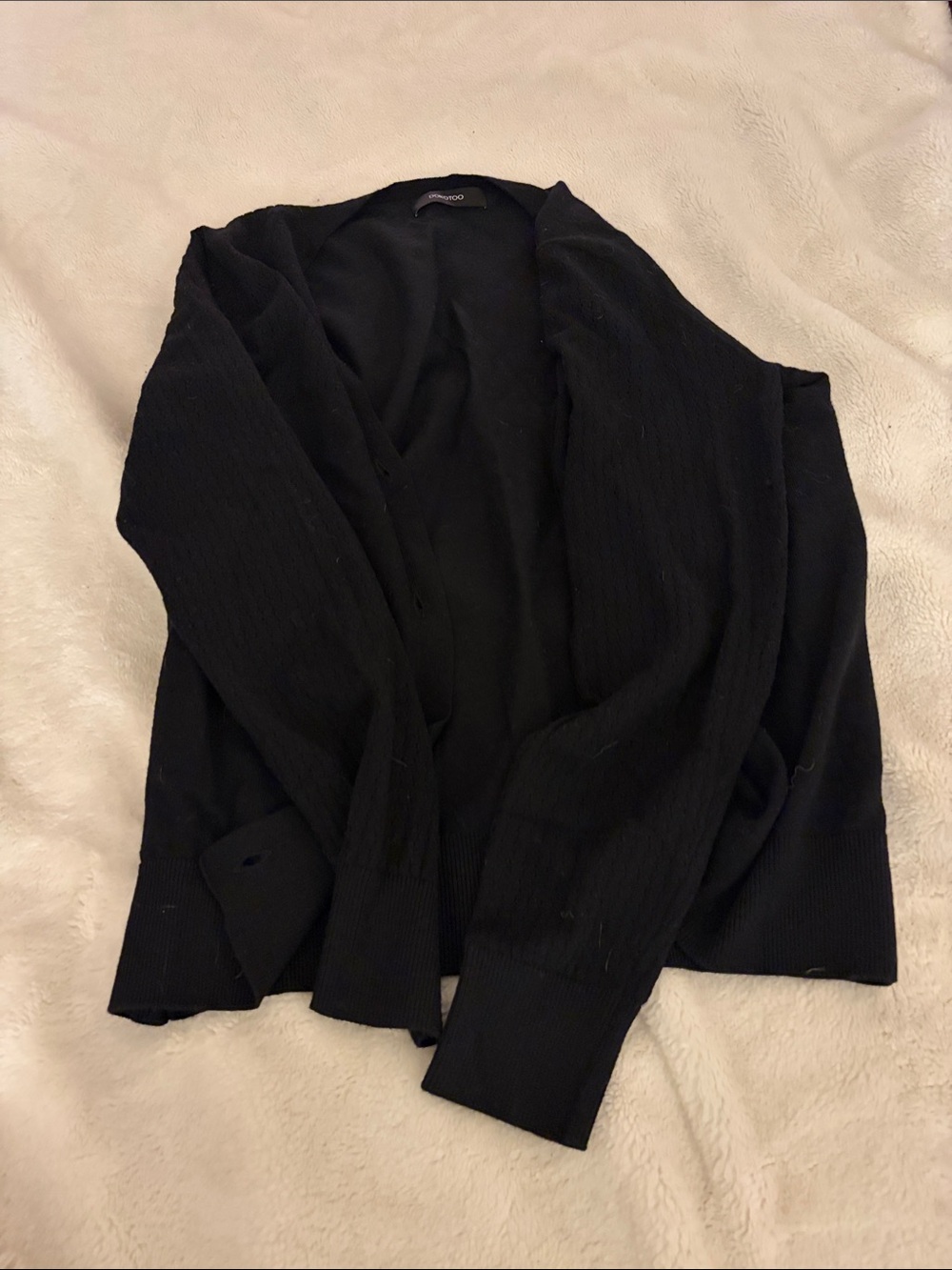 Kids Black Open-Front Jacket - Unbranded